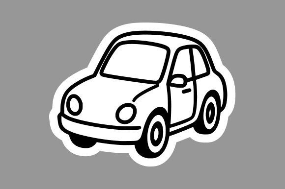 Car Clipart Line Art for Creative Projects