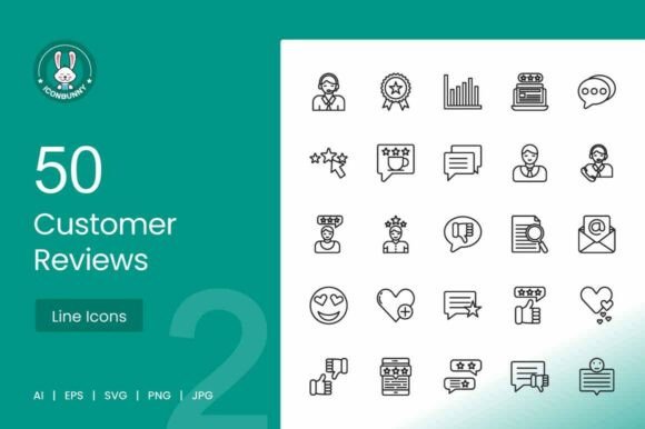 Customer Reviews Icons: Showcase Trust and Feedback