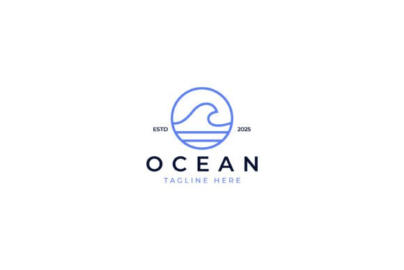 Ocean Wave Logo Surf Beach: A Minimalist Brand Identity Tool