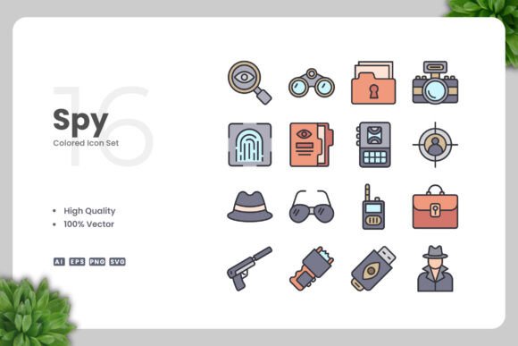 Spy Colored Icons