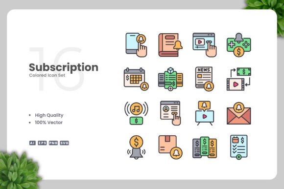 Subscription Colored Icons