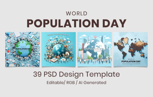 World Population Day PSD Banner Designs